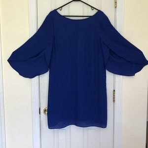 AB Studio Chiffon Necklace Royal Dress